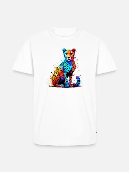 Guépard - T-shirt Premium bio Homme - blanc