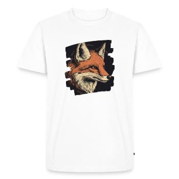 Renard - T-shirt Premium bio Homme - blanc - Devant - Nico (187cm)