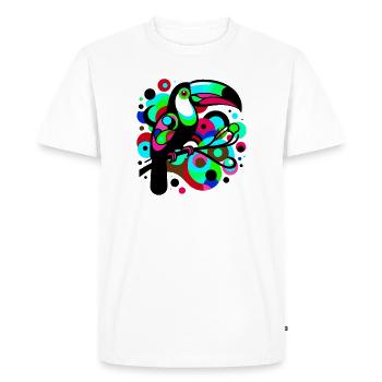 Toucan - T-shirt Premium bio Homme - blanc - Devant - Nico (187cm)