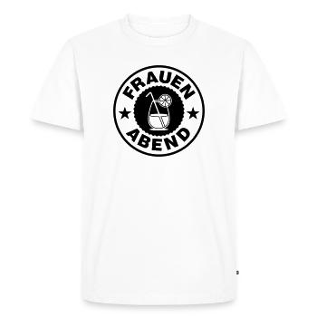 Women's Evening Cocktail - Men's Premium Organic T-Shirt - white - Front - Nico (187cm)