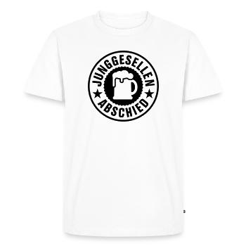Bachelor Party Beer - Men's Premium Organic T-Shirt - white - Front - Nico (187cm)