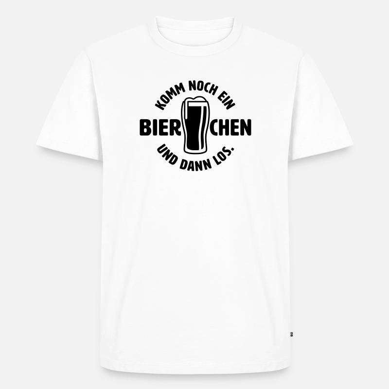 Noch ein Bierchen - Männer Premium Bio T-Shirt - Weiß