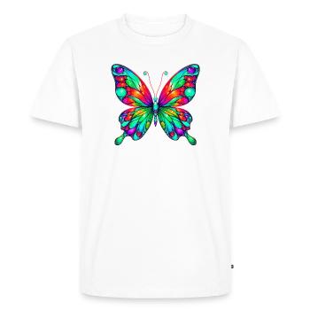 Papillon - T-shirt Premium bio Homme - blanc - Devant - Nico (187cm)