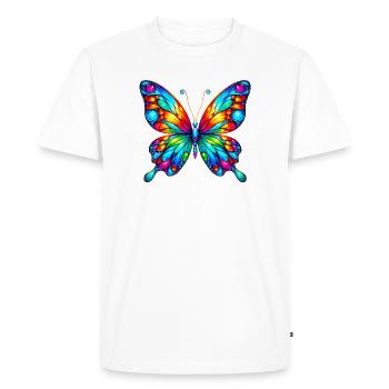 Papillon - T-shirt Premium bio Homme - blanc - Devant - Nico (187cm)