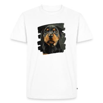 Rottweiler - Men's Premium Organic T-Shirt - white - Front - Nico (187cm)