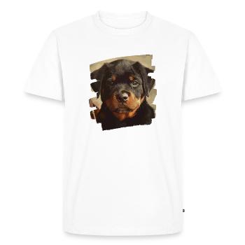 Rottweiler - Men's Premium Organic T-Shirt - white - Front - Nico (187cm)