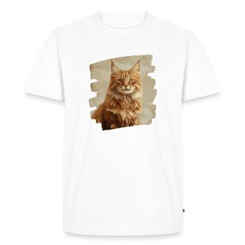 Maine coon - T-shirt Premium bio Homme - blanc - Devant - Nico (187cm)