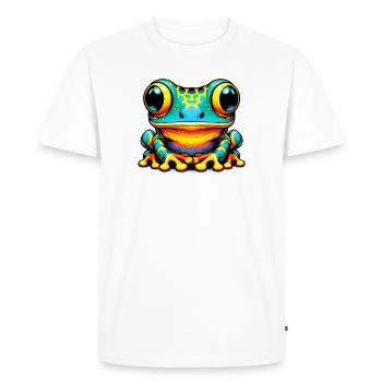Frog - Men's Premium Organic T-Shirt - white - Front - Nico (187cm)