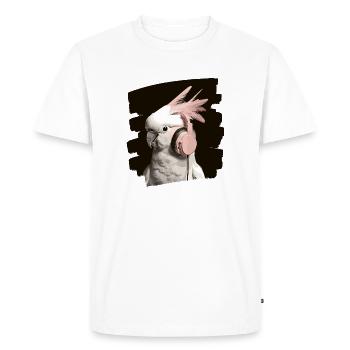 Cacatoès - T-shirt Premium bio Homme - blanc - Devant - Nico (187cm)