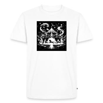 Circus Abstract Gradient - Men's Premium Organic T-Shirt - white - Front - Nico (187cm)