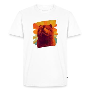 Chow Chow - T-shirt Premium bio Homme - blanc - Devant - Nico (187cm)