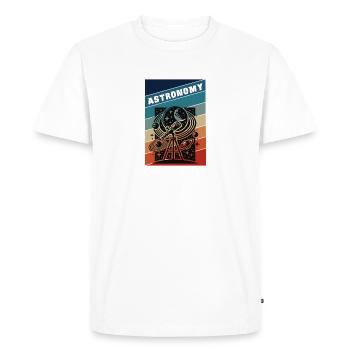 Astronomy Retro Style - Men's Premium Organic T-Shirt - white - Front - Nico (187cm)