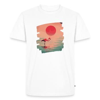 Flamant - T-shirt Premium bio Homme - blanc - Devant - Nico (187cm)