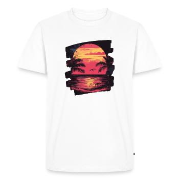 Flamant - T-shirt Premium bio Homme - blanc - Devant - Nico (187cm)