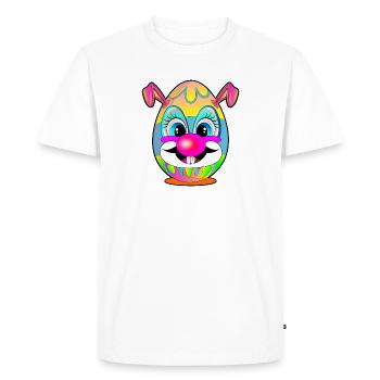Cadeaux pour Pâques - Easter Eggs Clown - T-shirt Premium bio Homme - blanc - Devant - Nico (187cm)