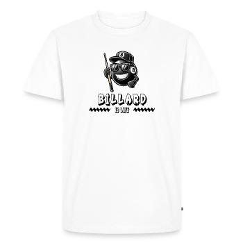 Billiards, c’est la vie - Conception cool à 8 boules - T-shirt Premium bio Homme - blanc - Devant - Nico (187cm)