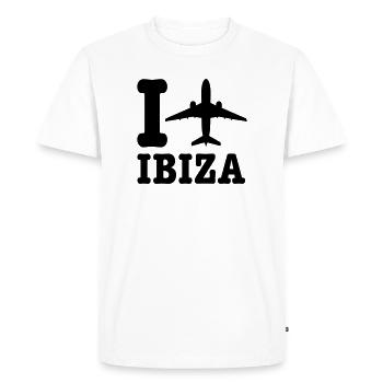 Ibiza Holidays - Men's Premium Organic T-Shirt - white - Front - Nico (187cm)