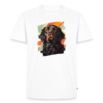Terre-Neuve - T-shirt Premium bio Homme - blanc - Devant - Nico (187cm)