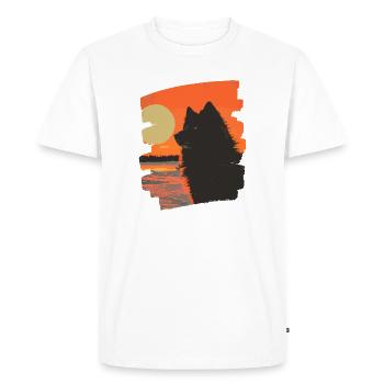 Laponie finlandaise - T-shirt Premium bio Homme - blanc - Devant - Nico (187cm)