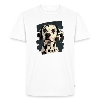 Dalmate - T-shirt Premium bio Homme - blanc - Devant - Nico (187cm)