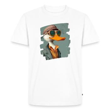 Ferme de canards - T-shirt Premium bio Homme - blanc - Devant - Nico (187cm)