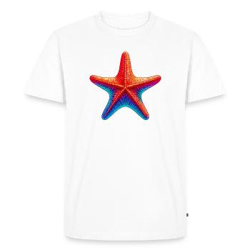Starfish - Men's Premium Organic T-Shirt - white - Front - Nico (187cm)