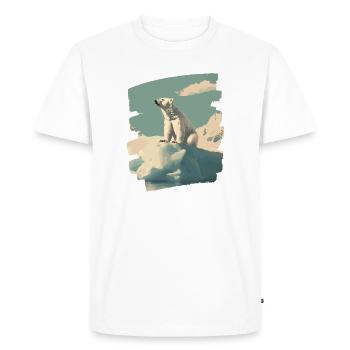 Polar bear - Men's Premium Organic T-Shirt - white - Front - Nico (187cm)
