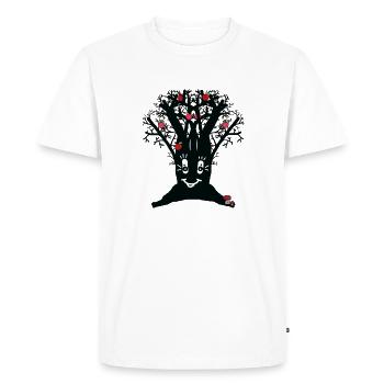 drôle pommier pomme pommes - T-shirt Premium bio Homme - blanc - Devant - Nico (187cm)