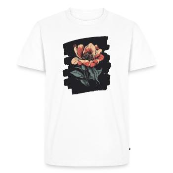 Spring Spring Beginning Flower Flowers - Men's Premium Organic T-Shirt - white - Front - Nico (187cm)