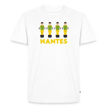 Nantes - T-shirt Premium bio Homme - blanc - Devant - Nico (187cm)