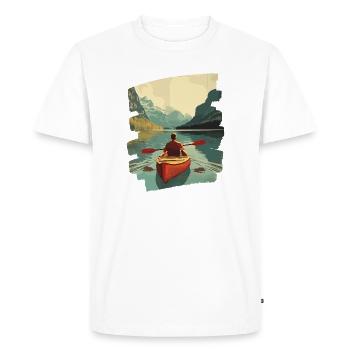 Kayak Kayakers Outdoor Kayaking - Men's Premium Organic T-Shirt - white - Front - Nico (187cm)