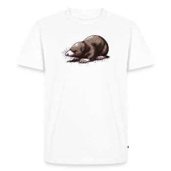 Taupe - T-shirt Premium bio Homme - blanc - Devant - Nico (187cm)