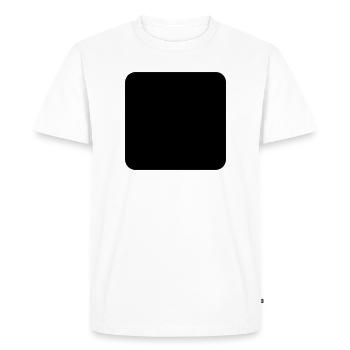 carré arrondi - T-shirt Premium bio Homme - blanc - Devant - Nico (187cm)