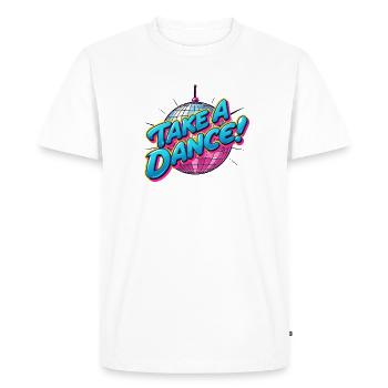 Dansez - T-shirt Premium bio Homme - blanc - Devant - Nico (187cm)