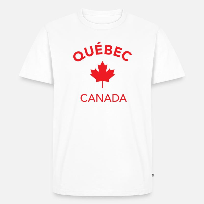 QUEBEC CANADA - Männer Premium Bio T-Shirt - Weiß