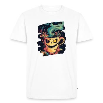 Café Café Amateurs de café - T-shirt Premium bio Homme - blanc - Devant - Nico (187cm)