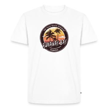 Runaway Bay Jamaica – Caribbean dream beach - Men's Premium Organic T-Shirt - white - Front - Nico (187cm)