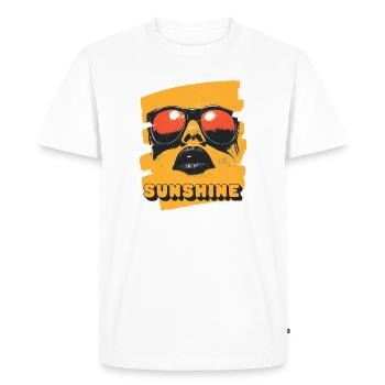 Sunglasses Summer - Men's Premium Organic T-Shirt - white - Front - Nico (187cm)