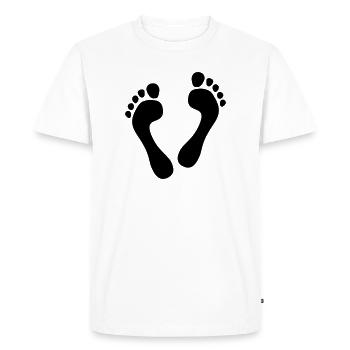 Cœur pieds nus - cœur pieds nus - T-shirt Premium bio Homme - blanc - Devant - Nico (187cm)