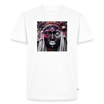 Divinité Africaine - T-shirt Premium bio Homme - blanc - Devant - Nico (187cm)