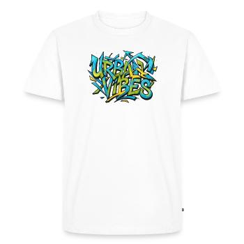 Urban Vibes - Men's Premium Organic T-Shirt - white - Front - Nico (187cm)