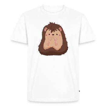 Hérisson - T-shirt Premium bio Homme - blanc - Devant - Nico (187cm)