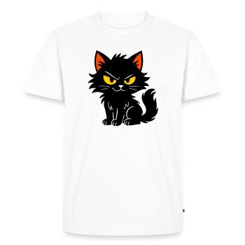 Chaton doux - T-shirt Premium bio Homme - blanc - Devant - Nico (187cm)