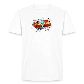 Wing Chun shirt explosion - Men's Premium Organic T-Shirt - white - Front - Nico (187cm)