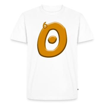 60e anniversaire - T-shirt Premium bio Homme - blanc - Devant - Nico (187cm)