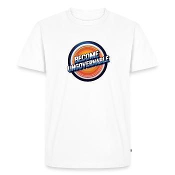 Devenir ingouvernable - T-shirt Premium bio Homme - blanc - Devant - Nico (187cm)