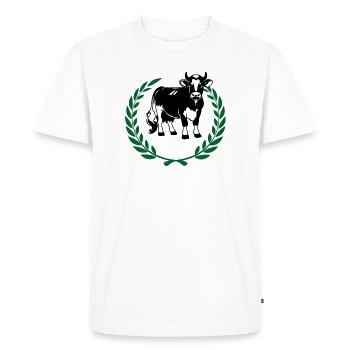 Black & White Milk Heroine - Men's Premium Organic T-Shirt - white - Front - Nico (187cm)