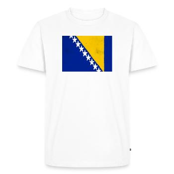 Drapeau de la Bosnie-Herzégovine - T-shirt Premium bio Homme - blanc - Devant - Nico (187cm)