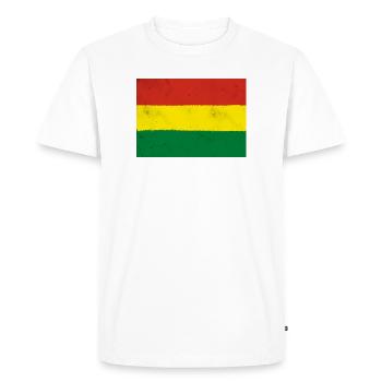 Drapeau de la Bolivie - T-shirt Premium bio Homme - blanc - Devant - Nico (187cm)