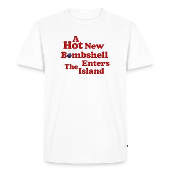 Nouveau thé chaud Bombshell - T-shirt Premium bio Homme - blanc - Devant - Nico (187cm)